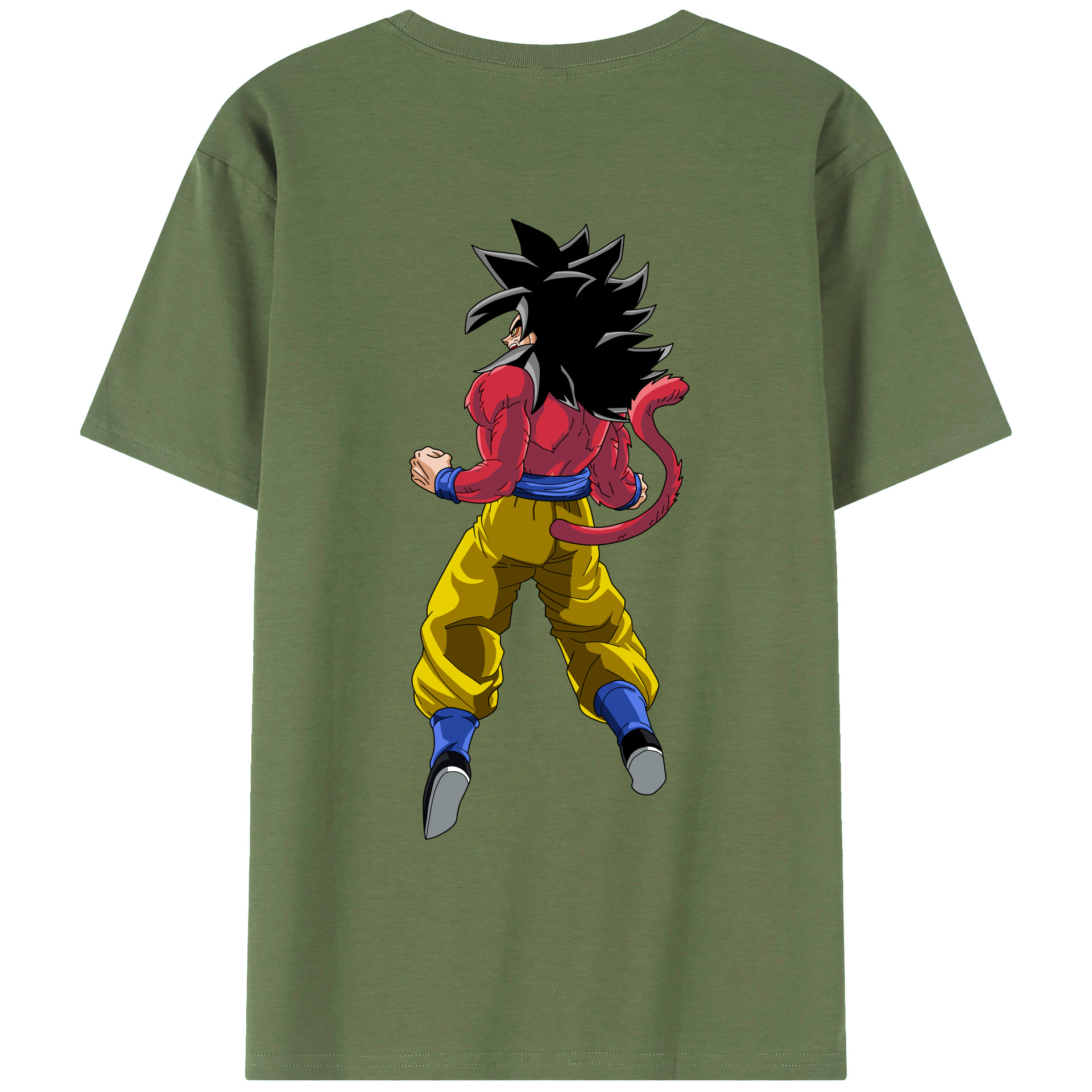 （画像用） ドラゴンボール 孫悟空（そん ごくう）Son Goku カカロット DRAGON BALL Kakarotto 綿100％ メンズ半袖Tシャツ（バックプリント） 通気性